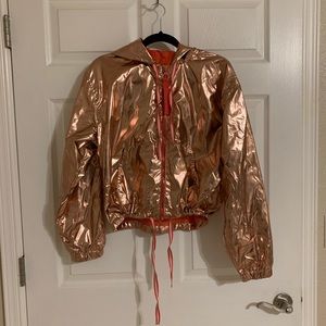 Pink Metallic Track Jacket